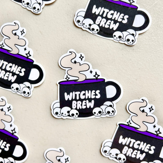 Witches Brew Halloween Sticker