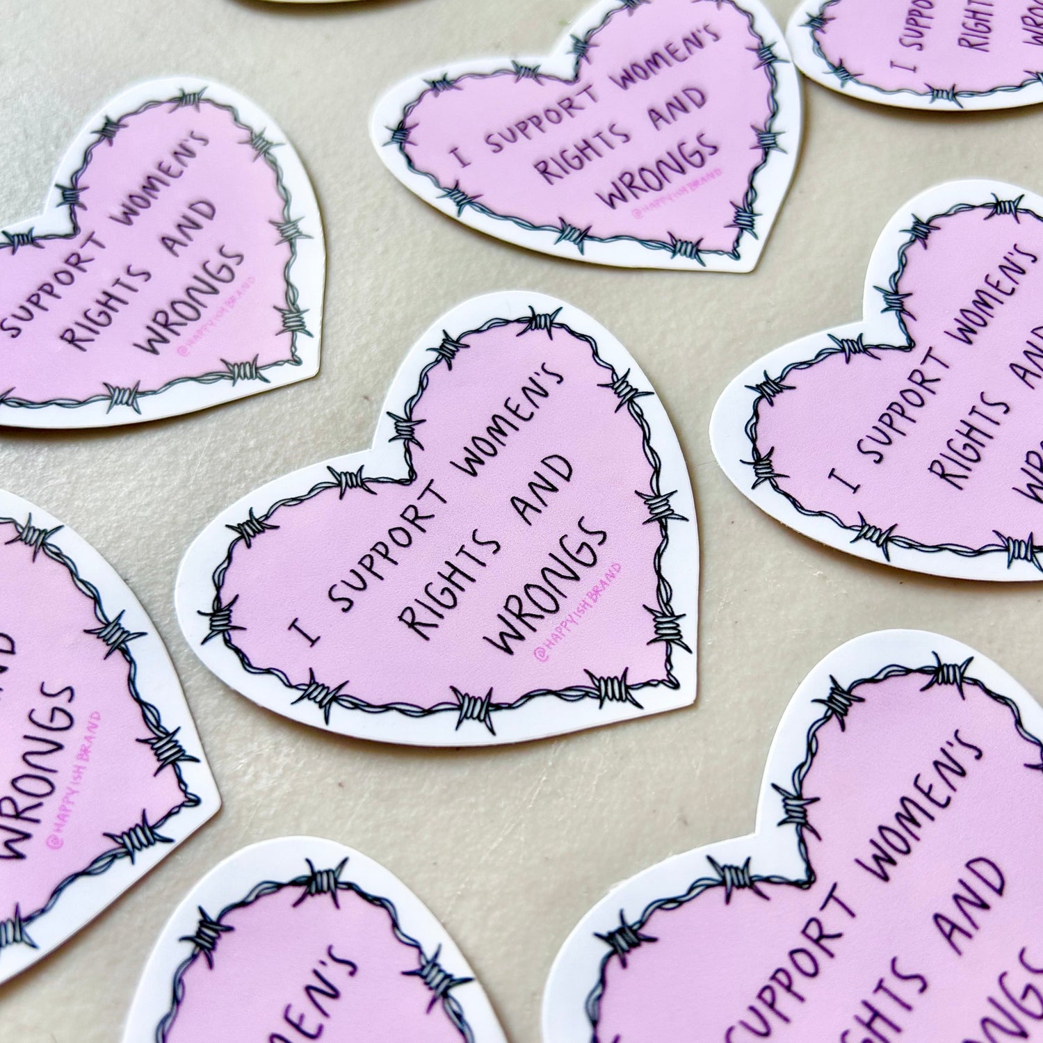 I Support Women's Rights AND Wrongs Sticker – Happyish Brand