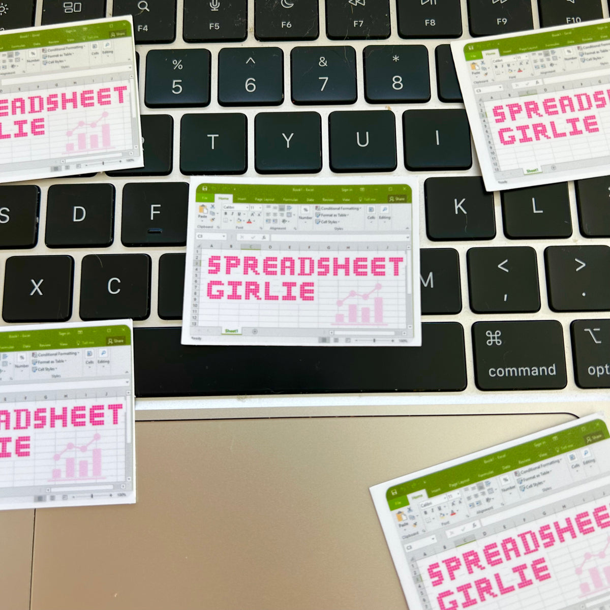 Excell File Stickers Excel Spreadsheet Girlie Sticker – Happyish Brand