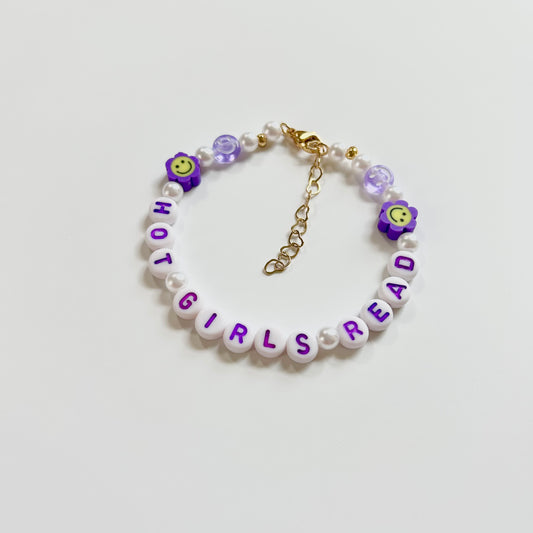 Hot Girls Read Purple Friendship Bracelet