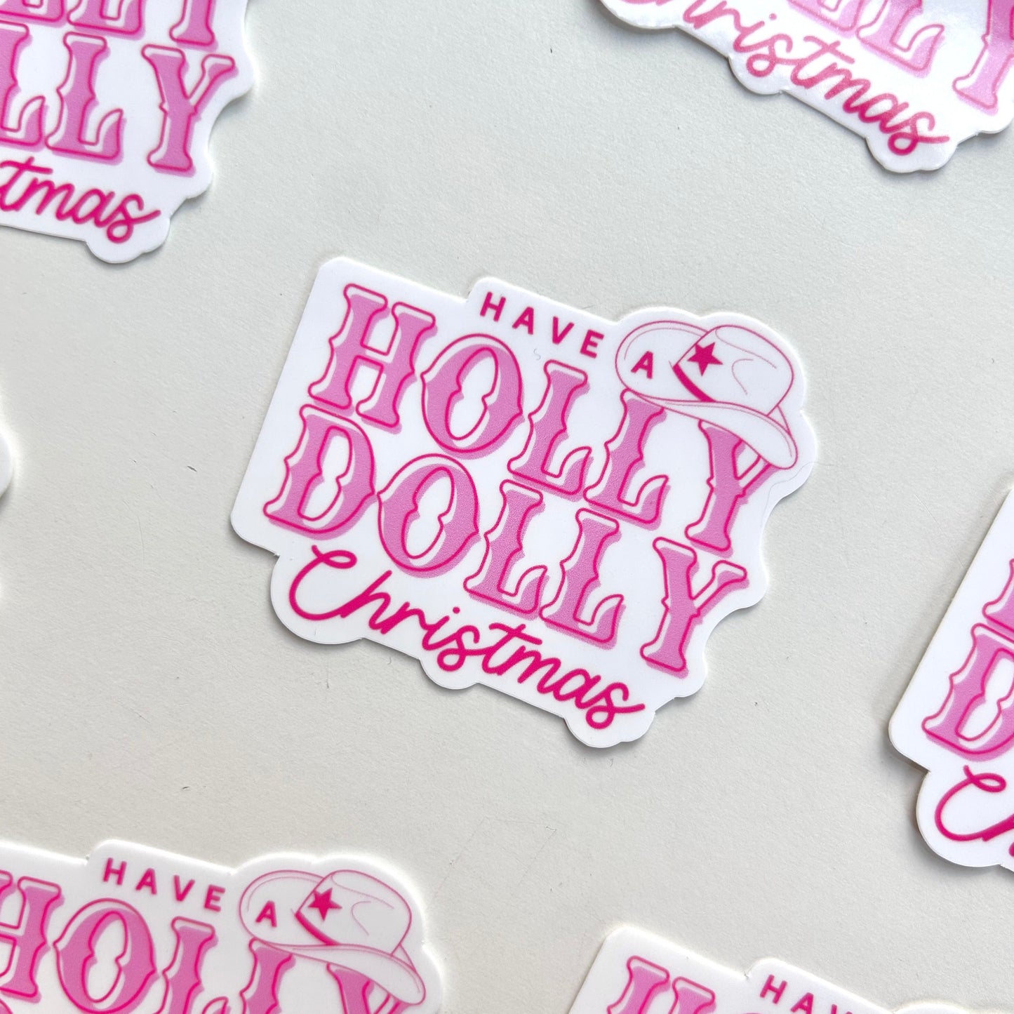 Holly Dolly Christmas Sticker