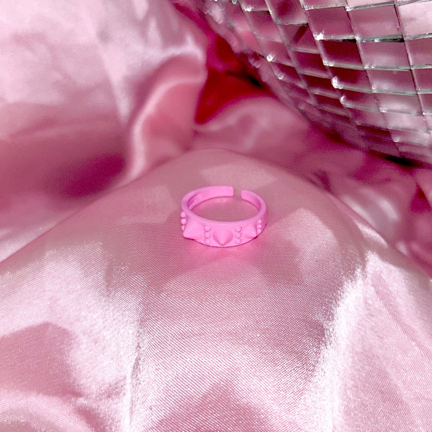 Pink Studded Ring