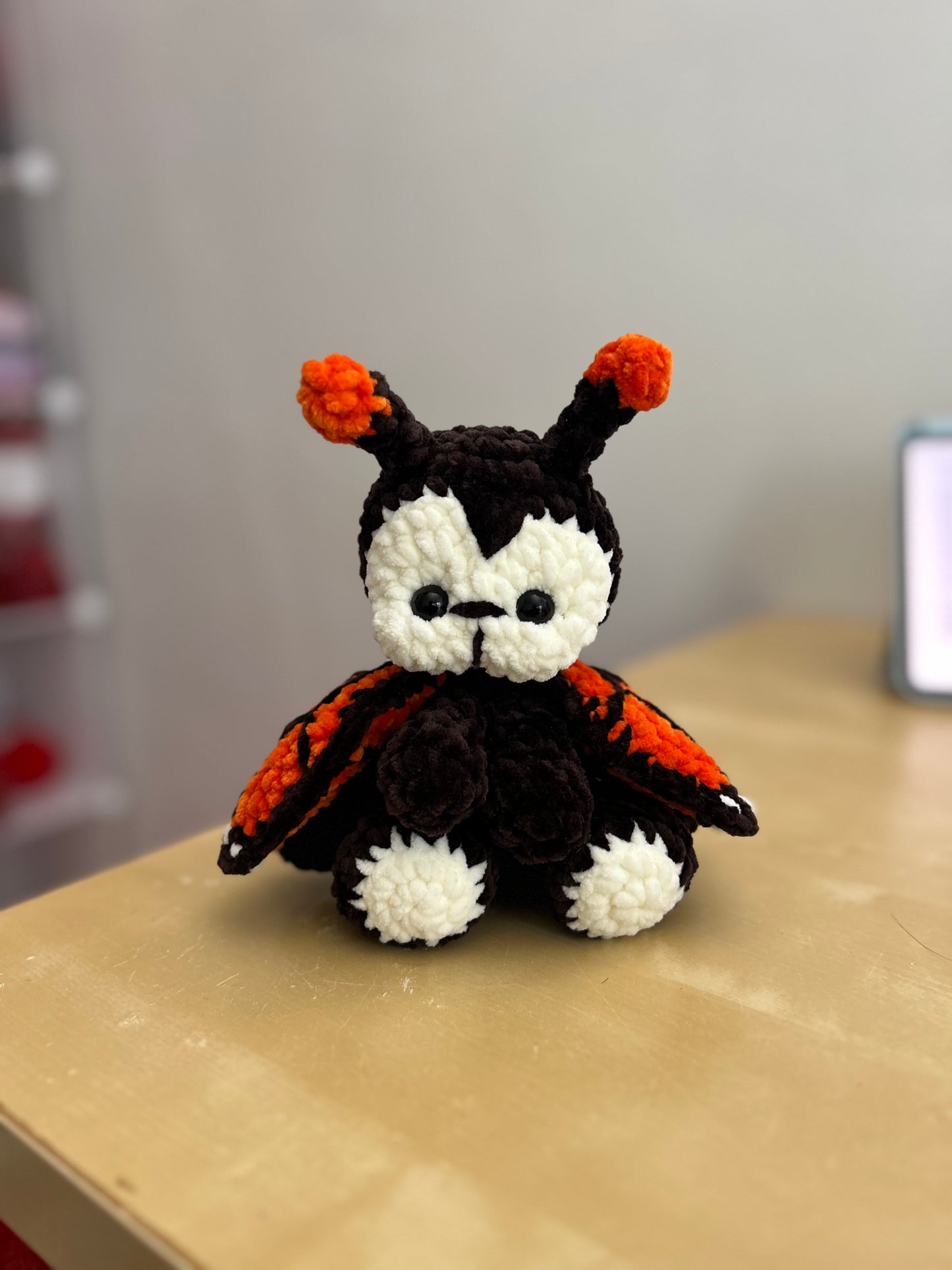 DIGITAL PATTERN: Mishka the Monarch Butterfly - Amigurumi Crochet Pattern