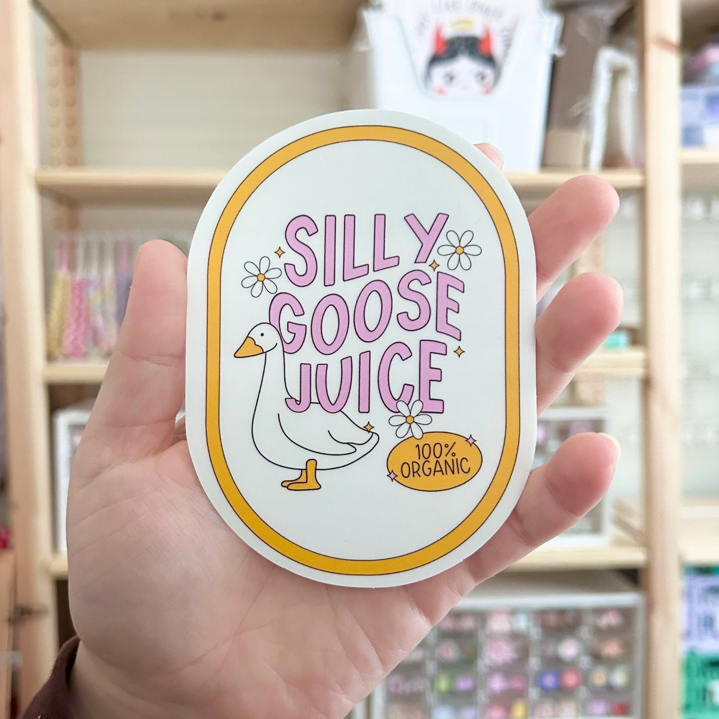 Silly Goose Juice Bumper Sticker