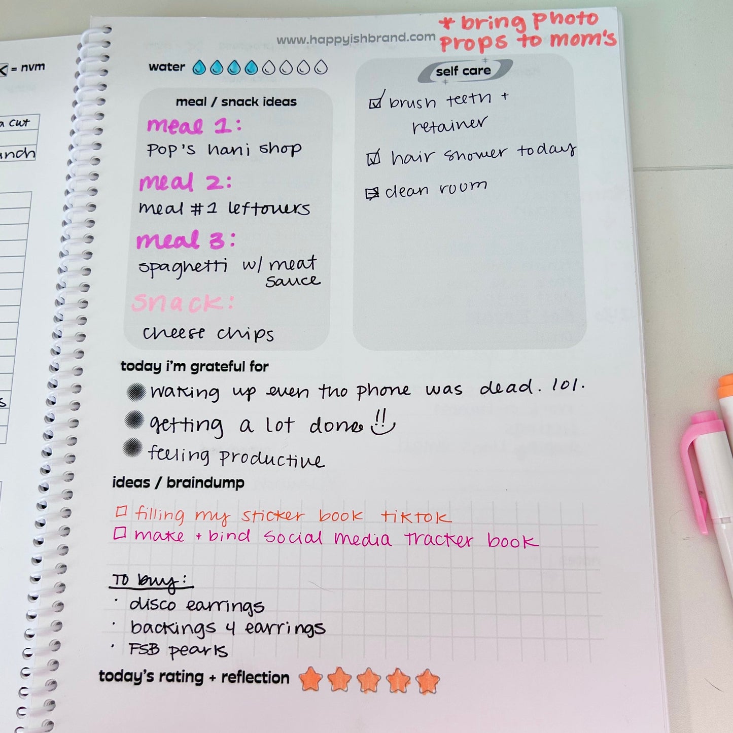 ADHD Friendly Day to Day Planner