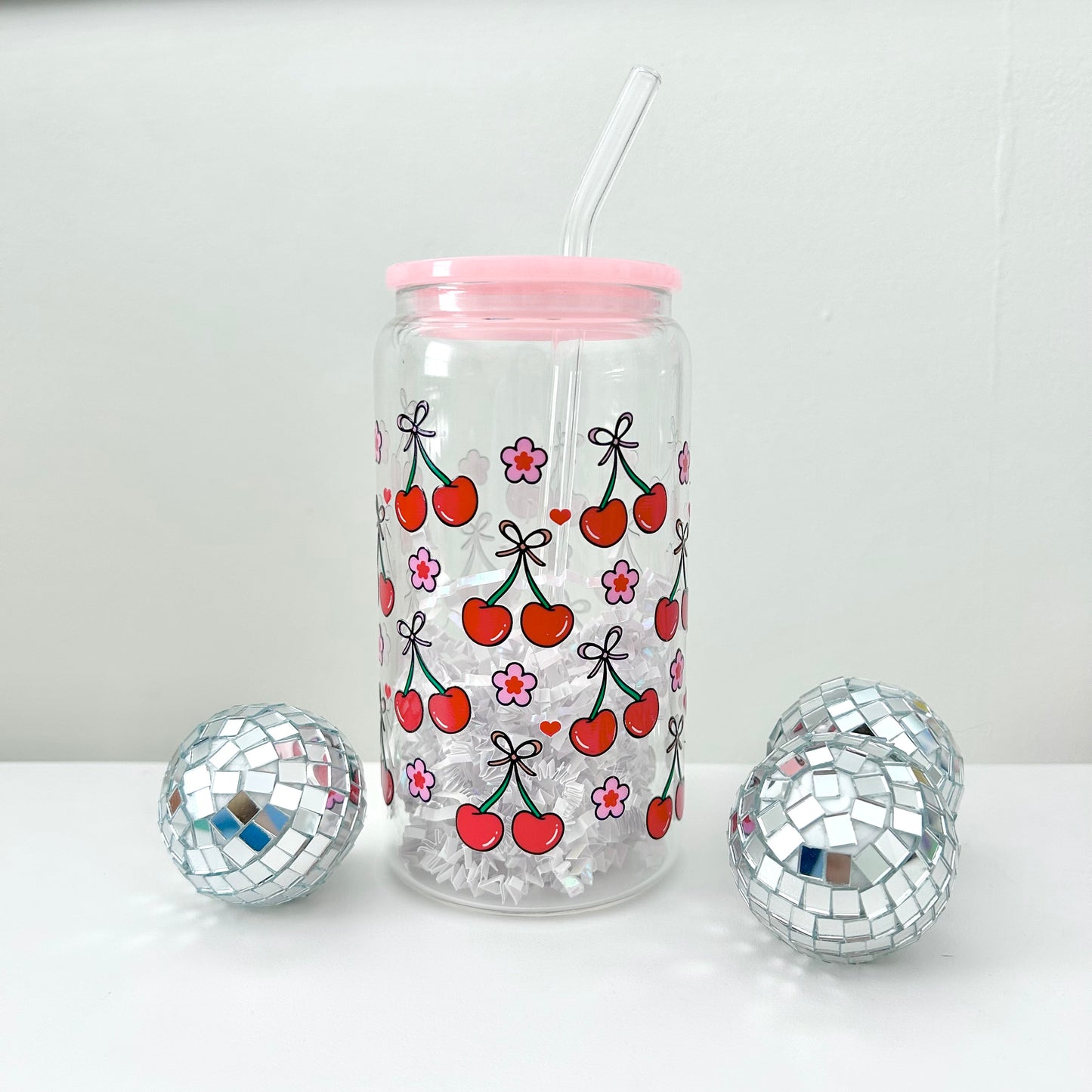 Coquette Cherries | Can Glass Cup