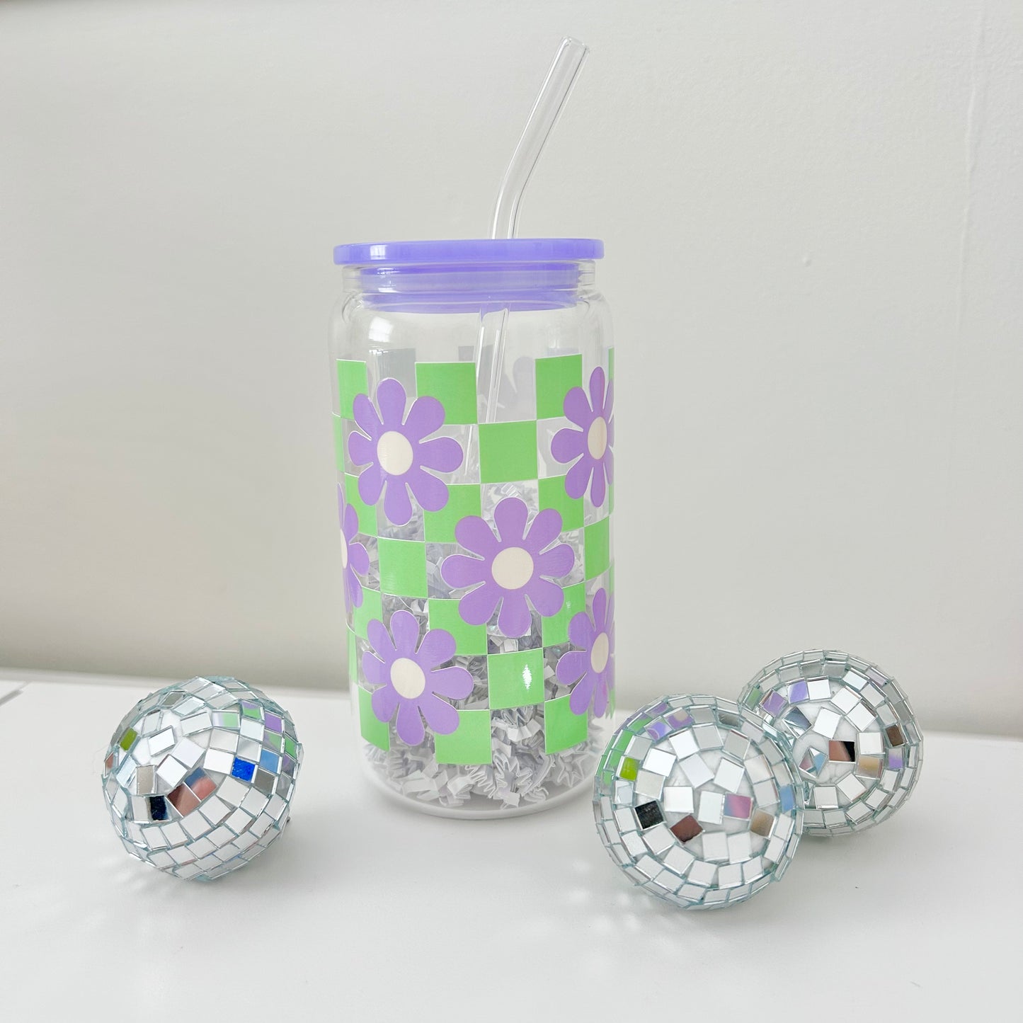 Flower Tiles | Can Glass Cup