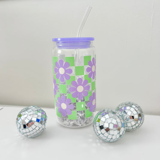 Flower Tiles | Can Glass Cup
