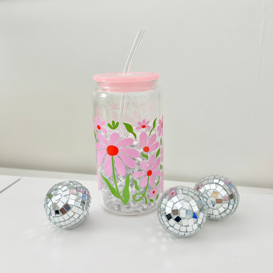 Flower Field | Can Glass Cup