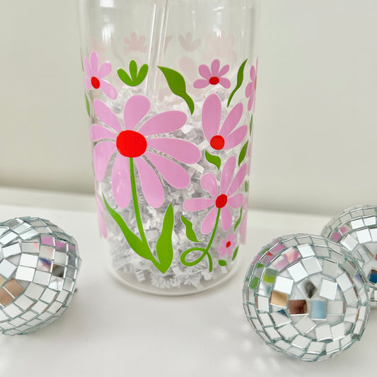 Flower Field | Can Glass Cup