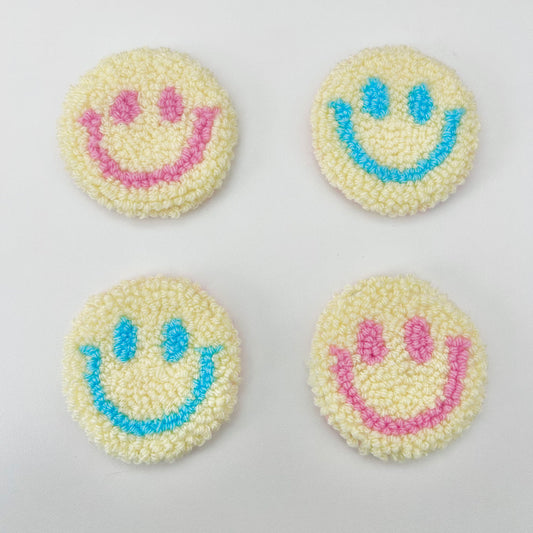 Smiley Face | Punch Needle "Mug Rug" Coasters