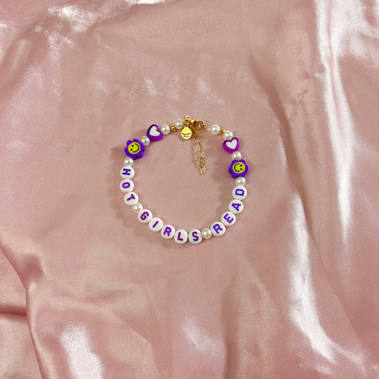 Hot Girls Read - Purple Friendship Bracelet