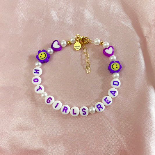 Hot Girls Read - Purple Friendship Bracelet