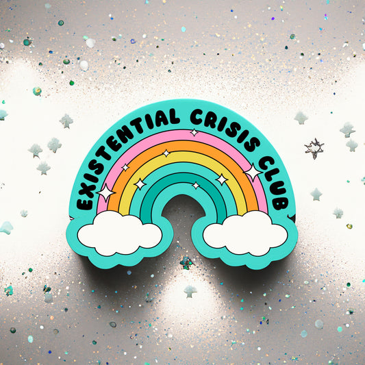 Existential Crisis Club Rainbow Sticker