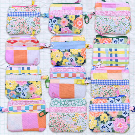 OOAK Keychain Wallets - Handmade Fabric Card Wallet