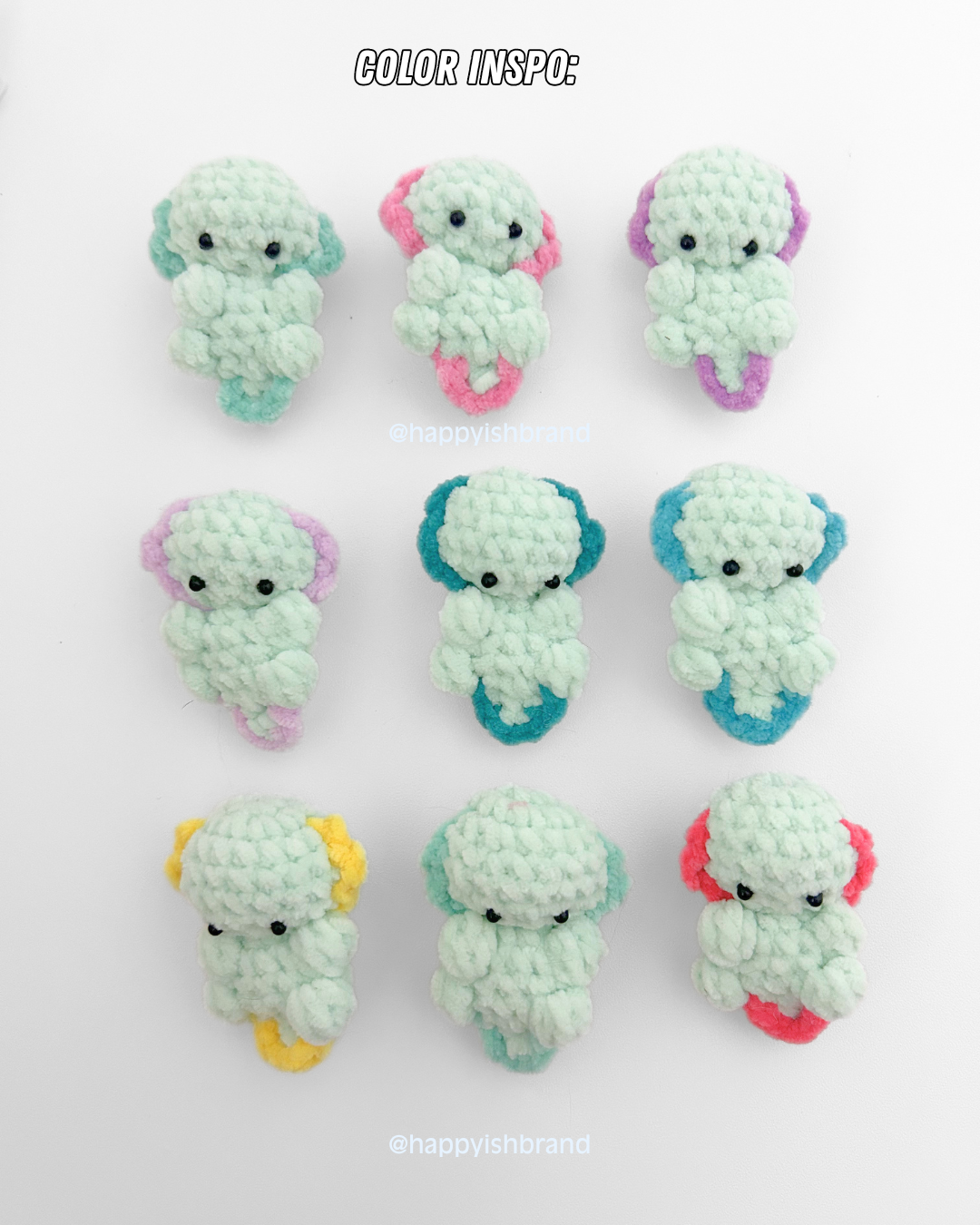 Custom Axolotl Plushie Bag Charm / Phone Charm - Crochet Charm