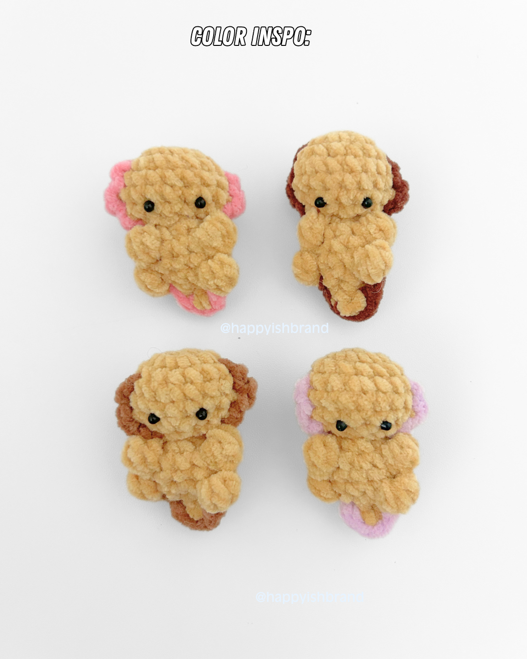 Custom Axolotl Plushie Bag Charm / Phone Charm - Crochet Charm