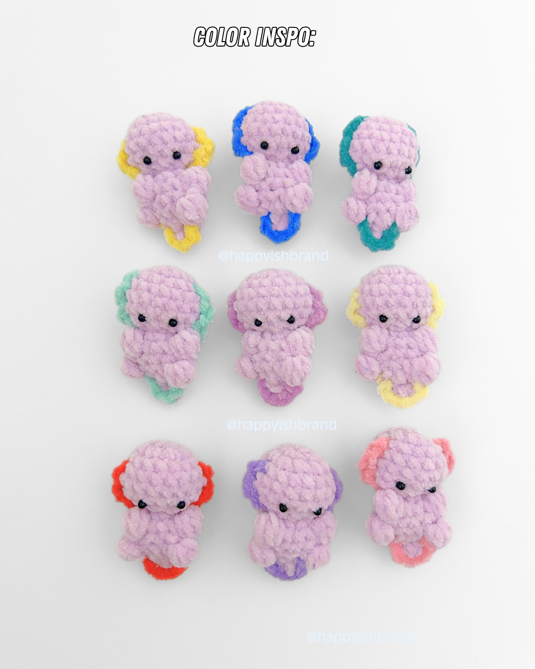 Custom Axolotl Plushie Bag Charm / Phone Charm - Crochet Charm