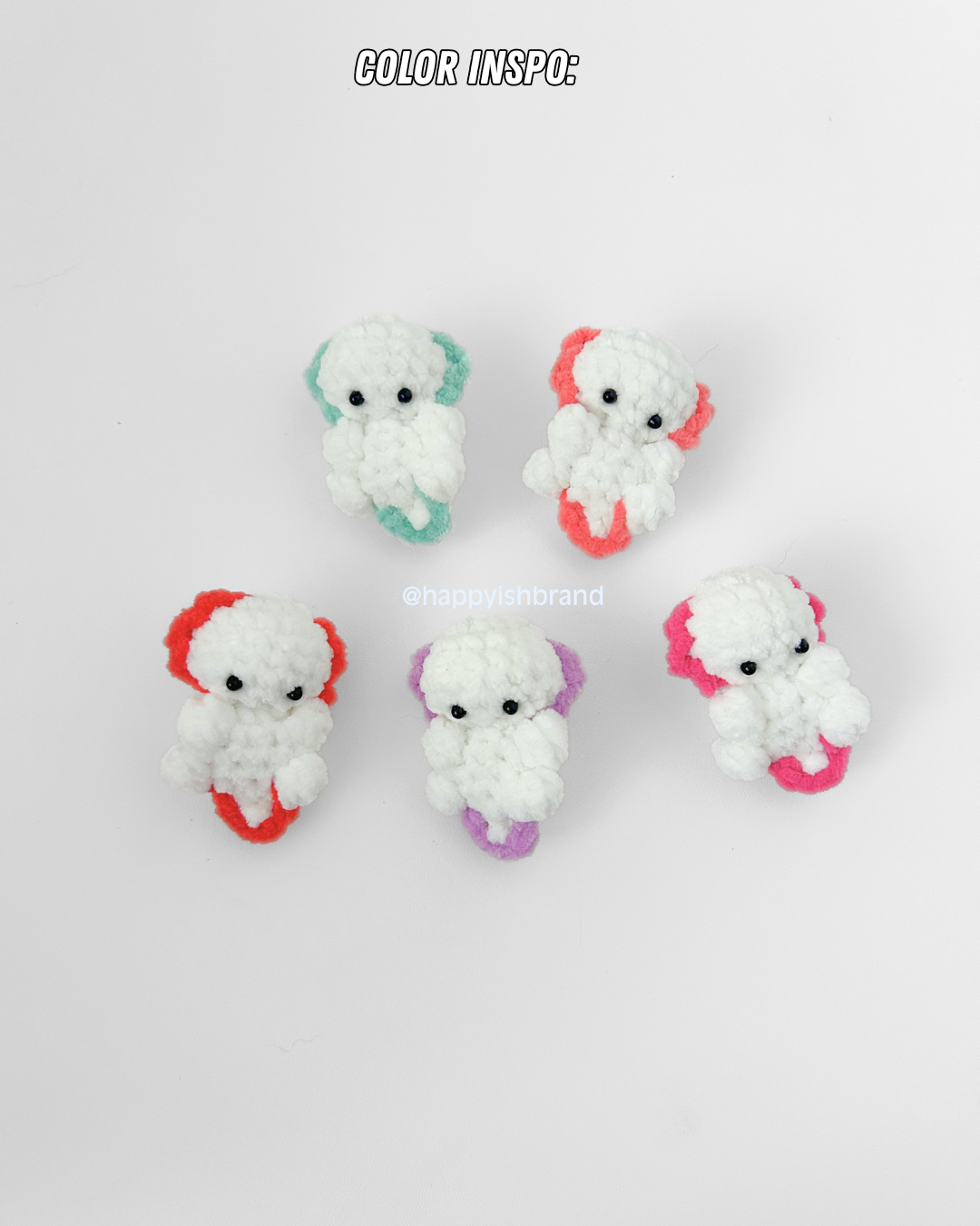 Custom Axolotl Plushie Bag Charm / Phone Charm - Crochet Charm