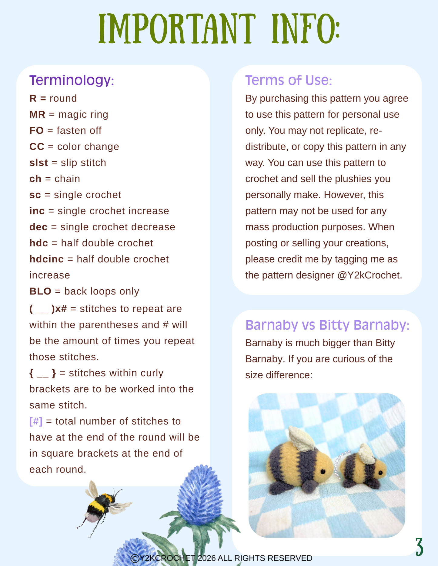 DIGITAL PATTERN: Baby Barnaby - PDF Crochet Pattern