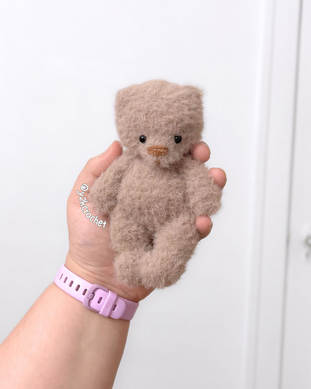Bagley Mini Teddy Bear Plushie - Crochet Bear Plush