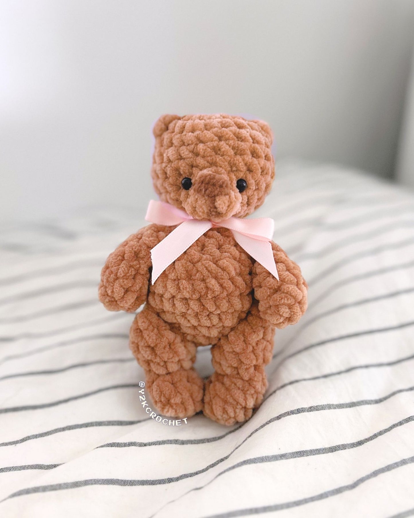 DIGITAL PATTERN: Bagley the Mini Teddy Bear Plushie + Bag Charm