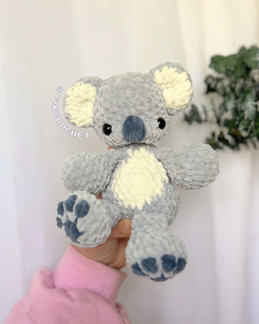 Kaleigh the Koala - Weighted Belly - Handmade Crochet Koala Plushie