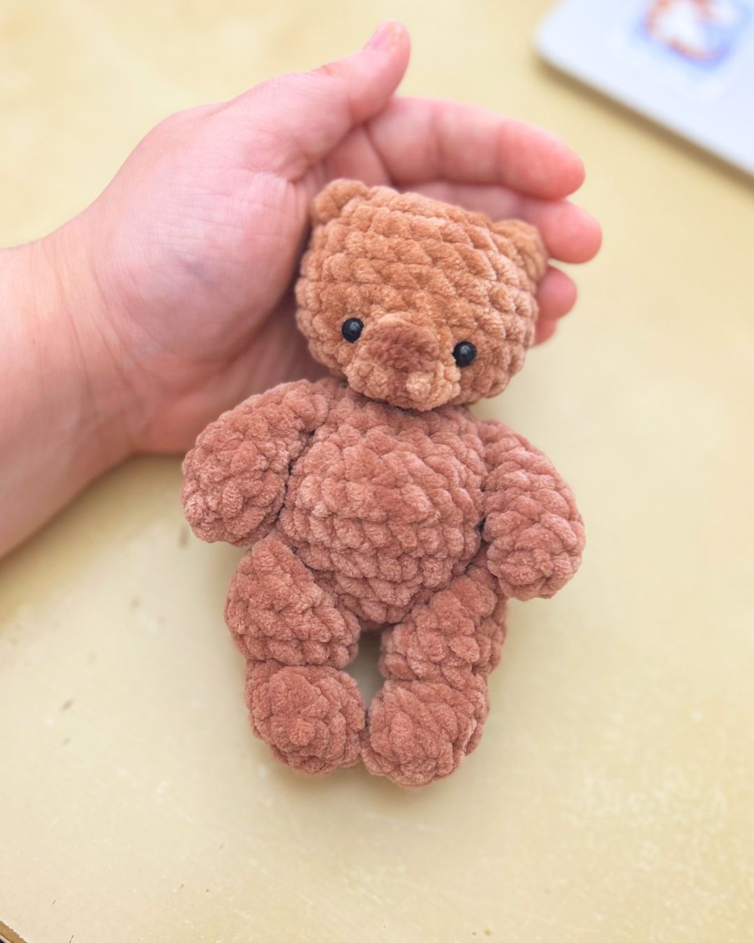 DIGITAL PATTERN: Bagley the Mini Teddy Bear Plushie + Bag Charm