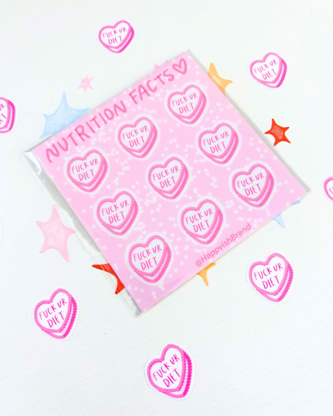 Nutrition Facts Mini Sticker Sheet - Junk Journal / Planner Stickers