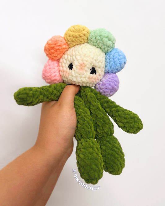 Felicity the Flower Baby - Handmade Crochet Flower Snuggler