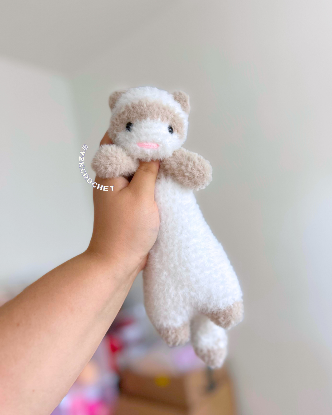 Filo - Made to Order - Baby Ferret Weighted Plushie