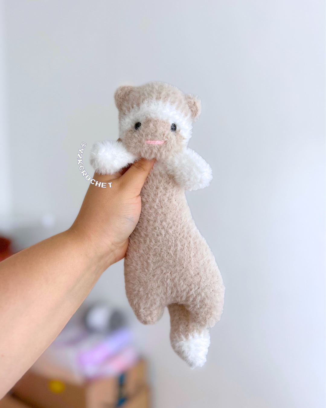 Filo - Made to Order - Baby Ferret Weighted Plushie