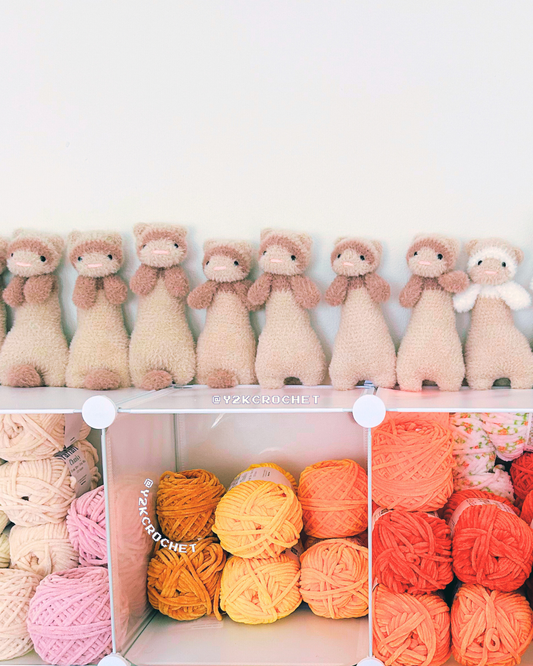 Filo - Made to Order - Baby Ferret Weighted Plushie