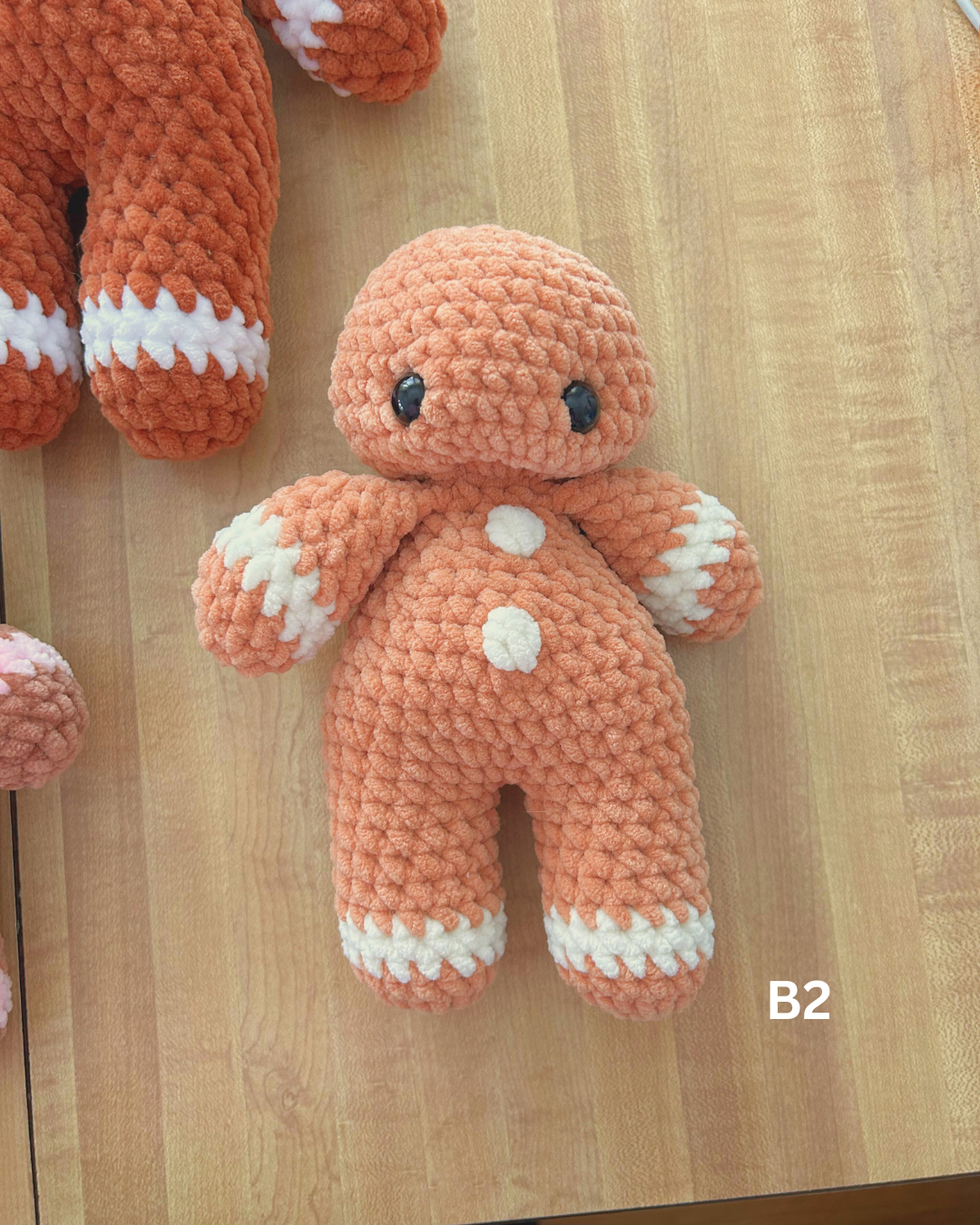 Grady Gingerbread Boy Plushies - Handmade Gingerbread Plushie