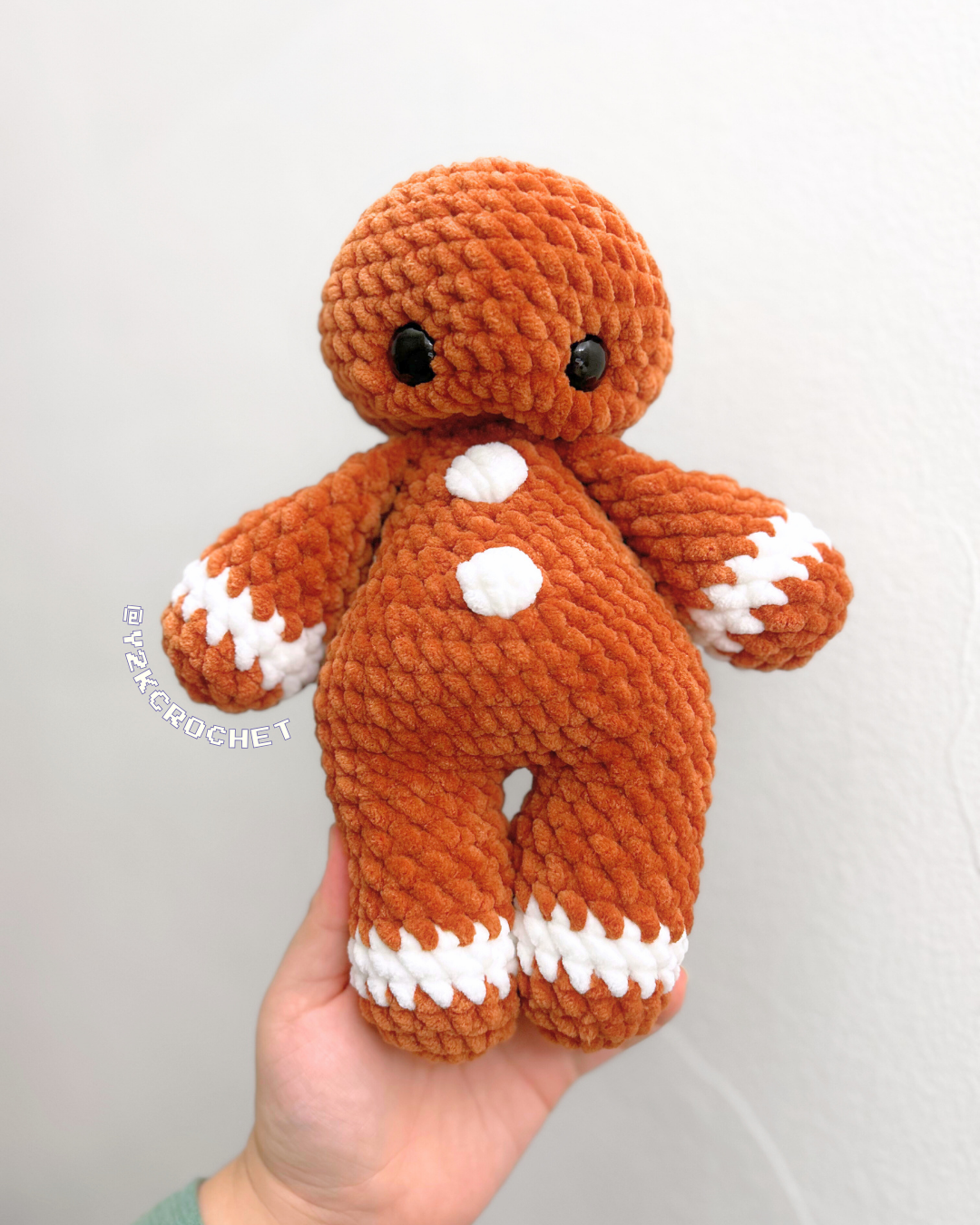 DIGITAL PATTERN: Grady the Gingerbread Man - PDF Crochet Pattern