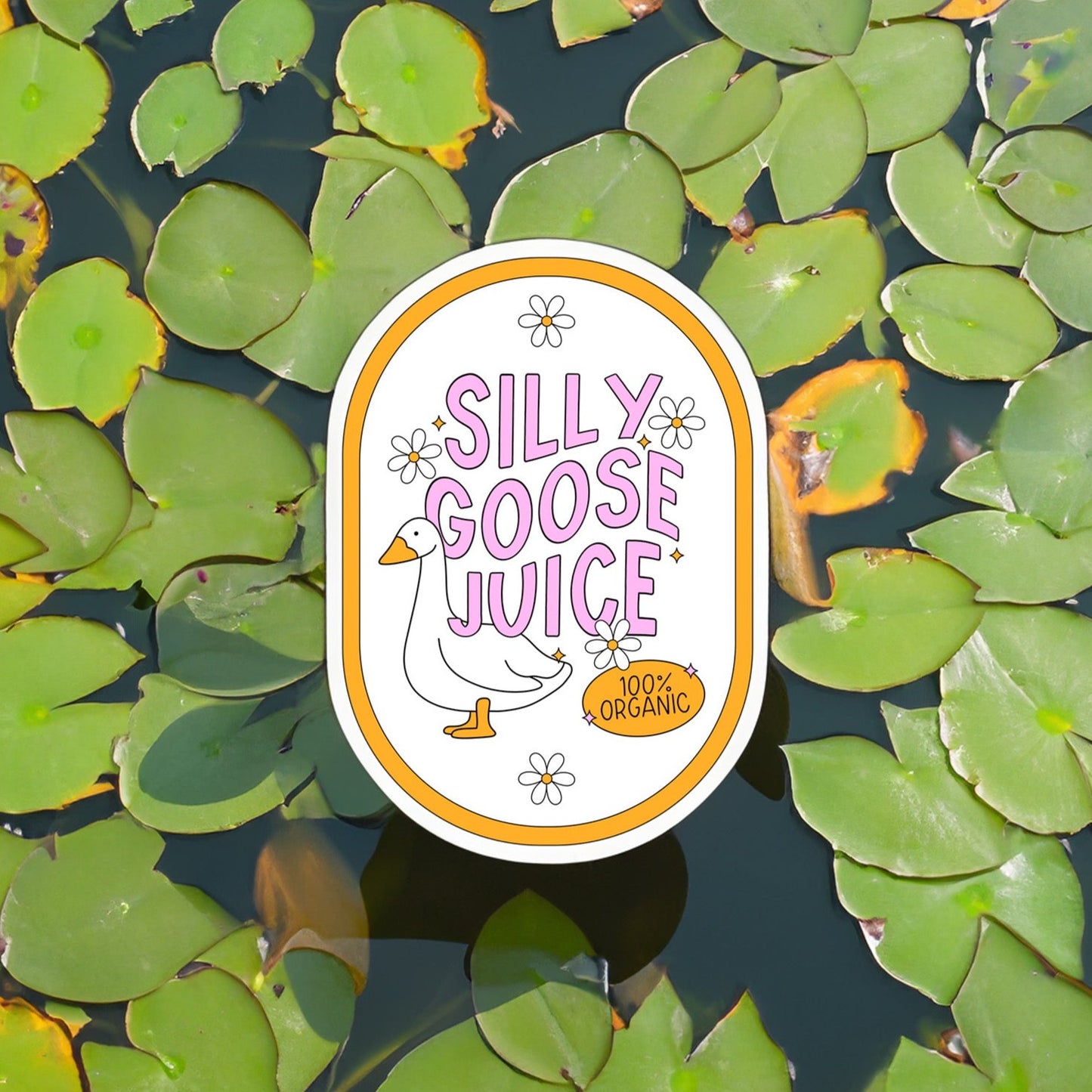Silly Goose Juice Sticker Happyish Brand