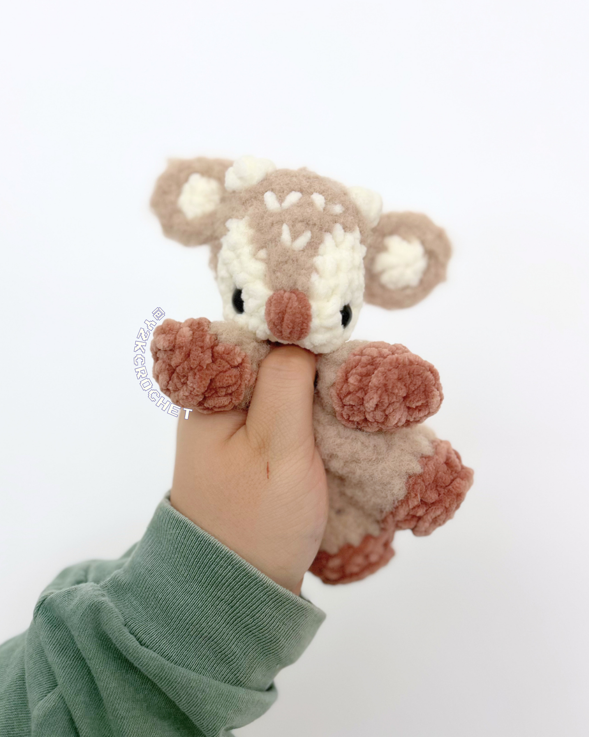 Baby Deer Plushie - Crochet Fawn Snuggler and Plushie