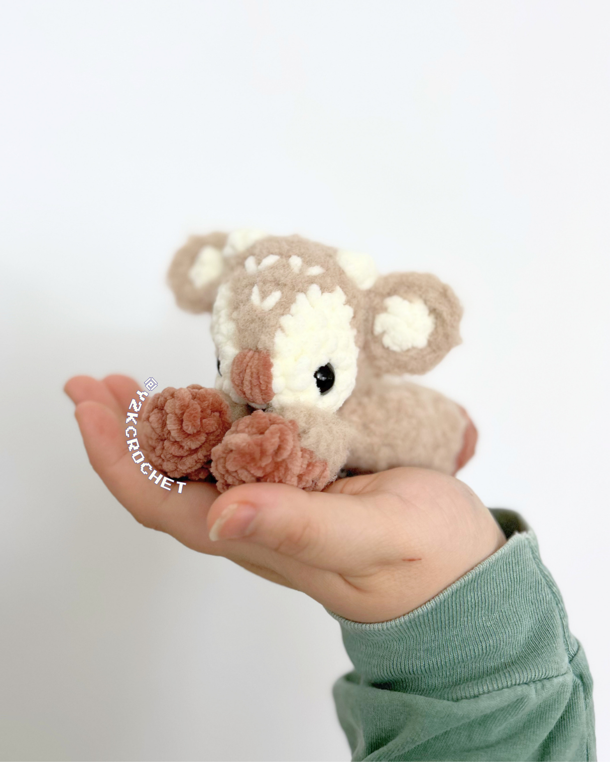 Baby Deer Plushie - Crochet Fawn Snuggler and Plushie