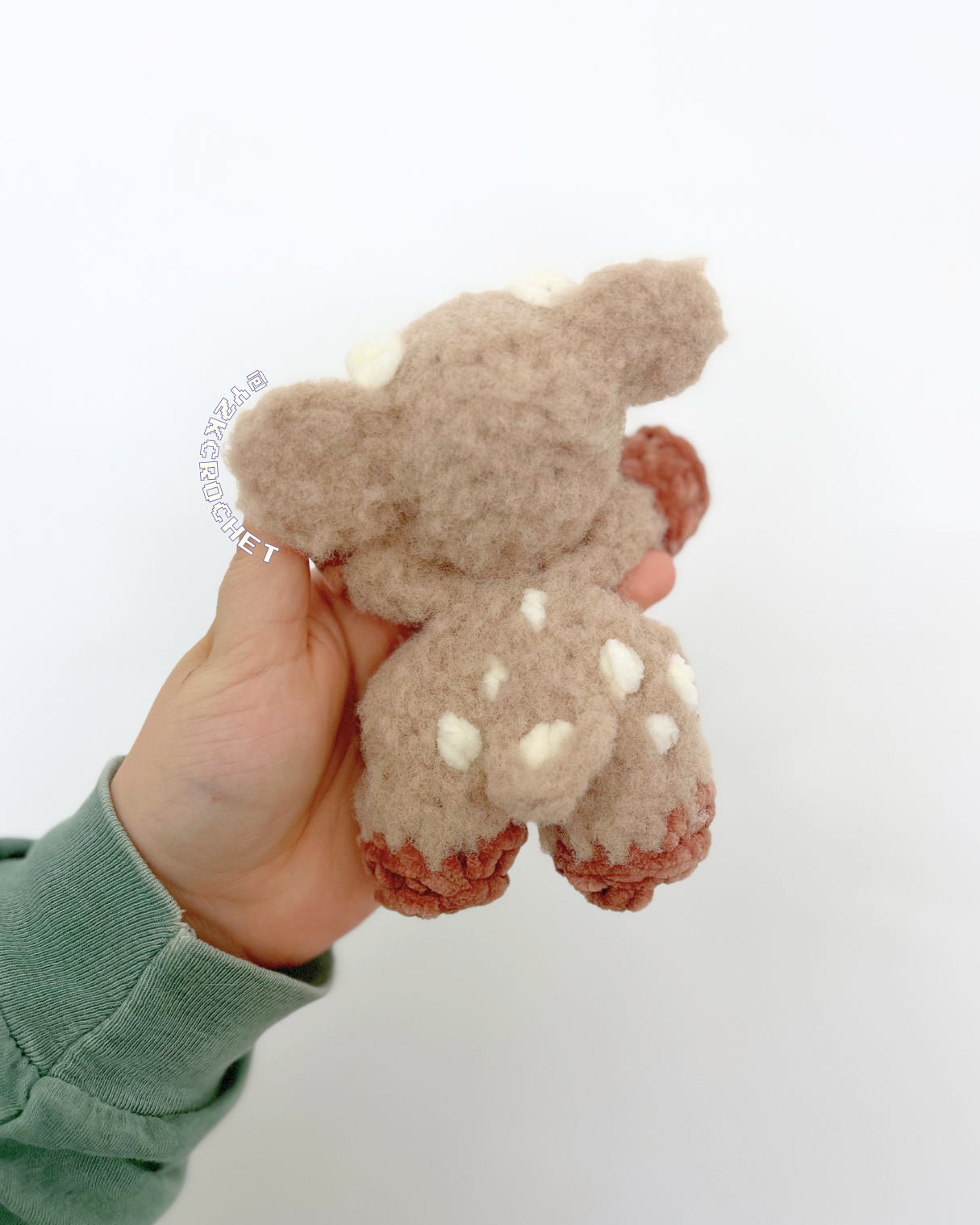 Baby Deer Plushie - Crochet Fawn Snuggler and Plushie