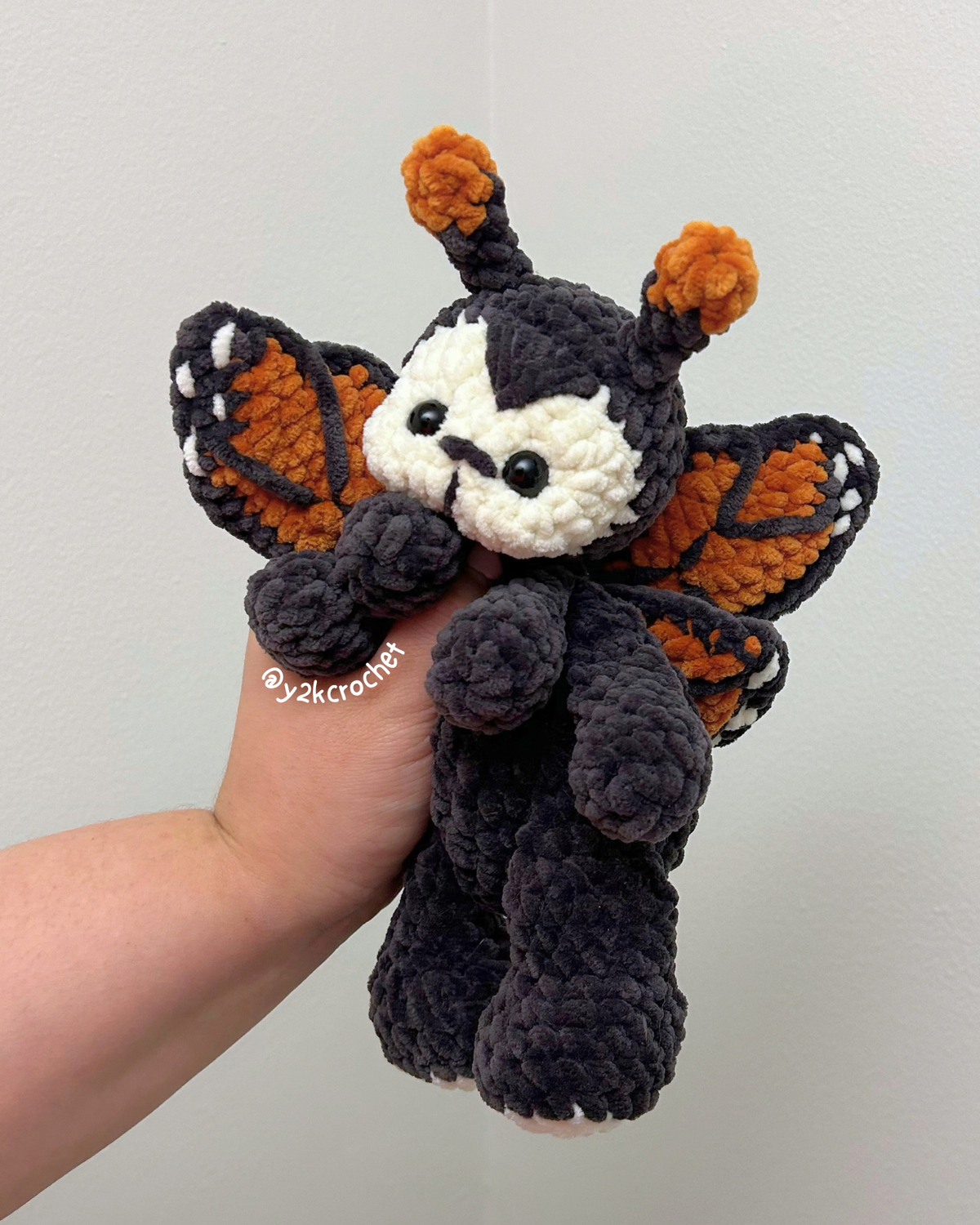 DIGITAL PATTERN: Mishka the Monarch Butterfly - Amigurumi Crochet Pattern