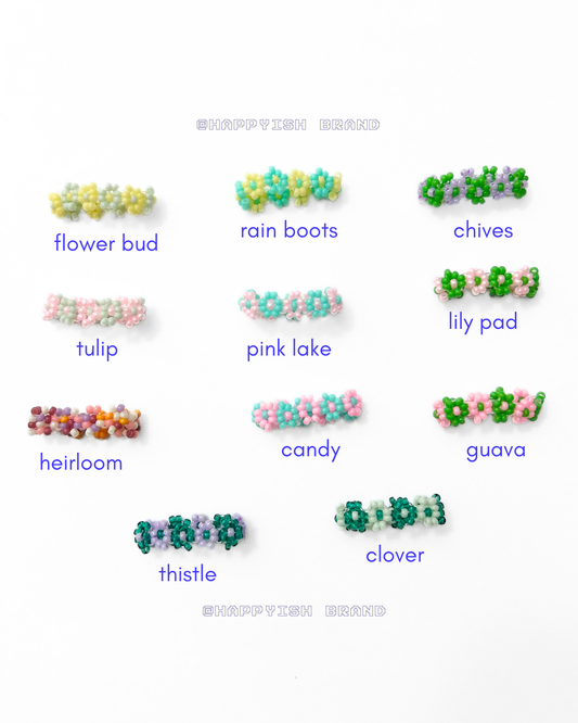 Stretchy Flower Bead Ring - Spring Edition