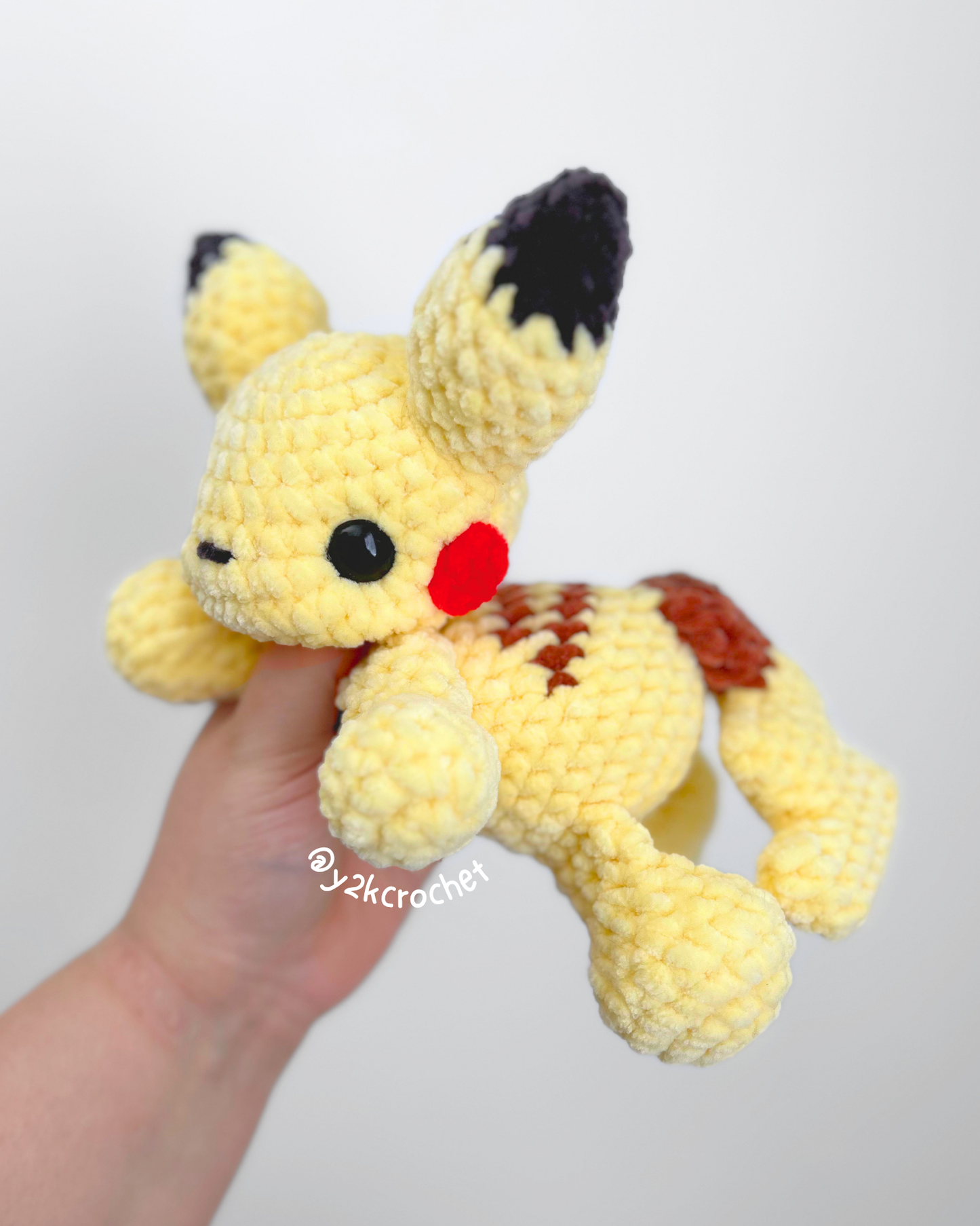 Litty the Electric Mouse Plushie - Crochet Plushies
