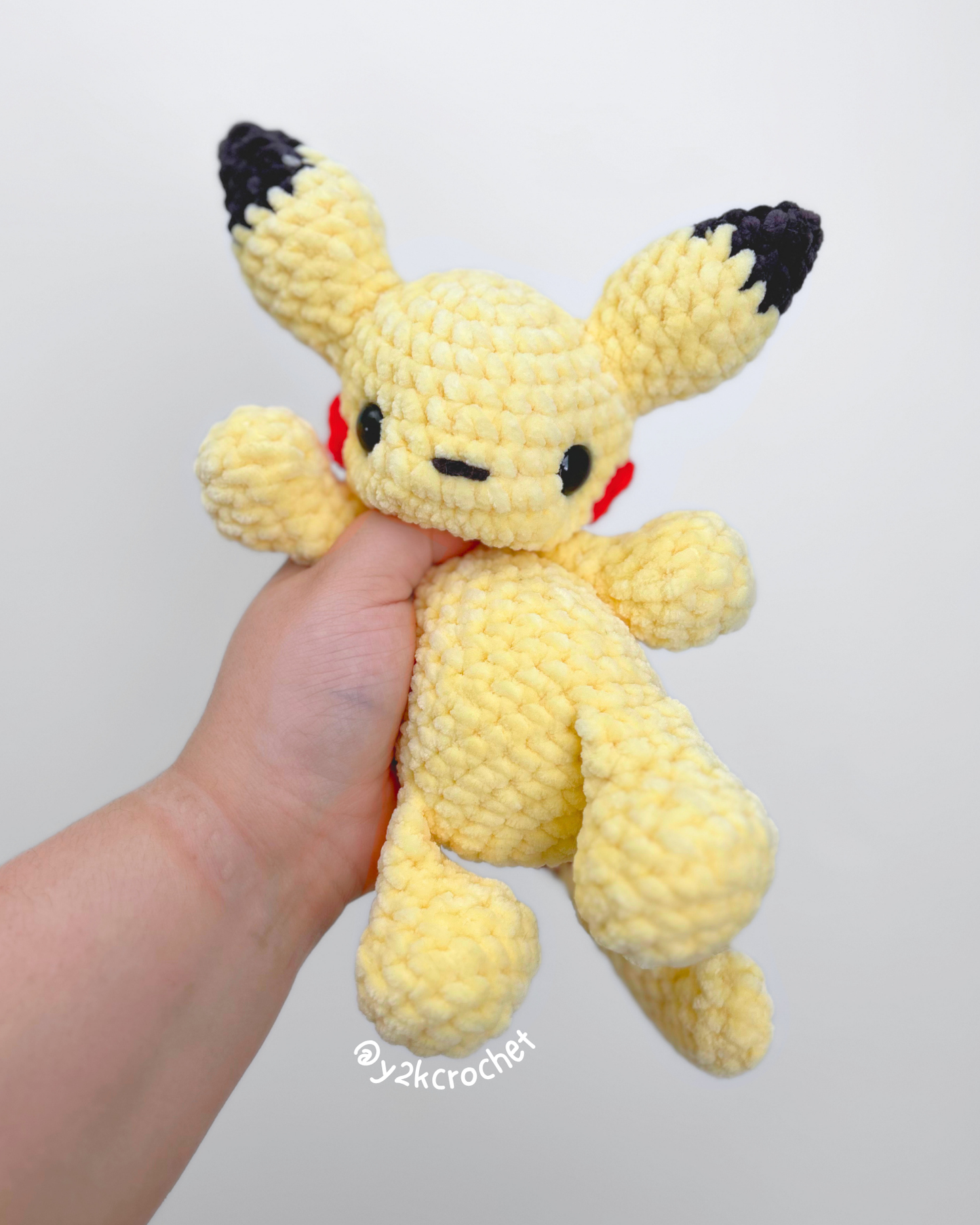 Litty the Electric Mouse Plushie - Crochet Plushies