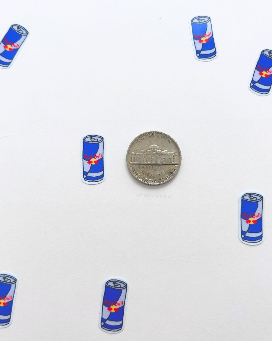 Redbull Mini Sticker Sheet - Junk Journal / Planner Stickers