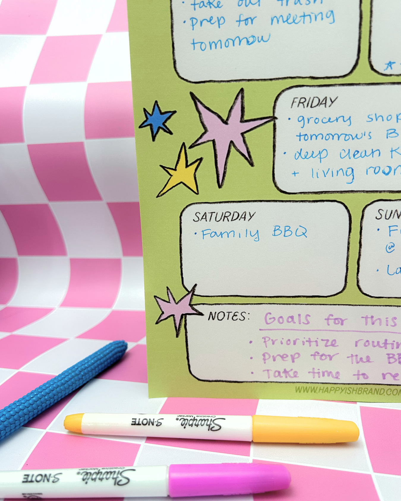 Star Girl Planner Notepad - 8x11.5" Weekly Planner Pad