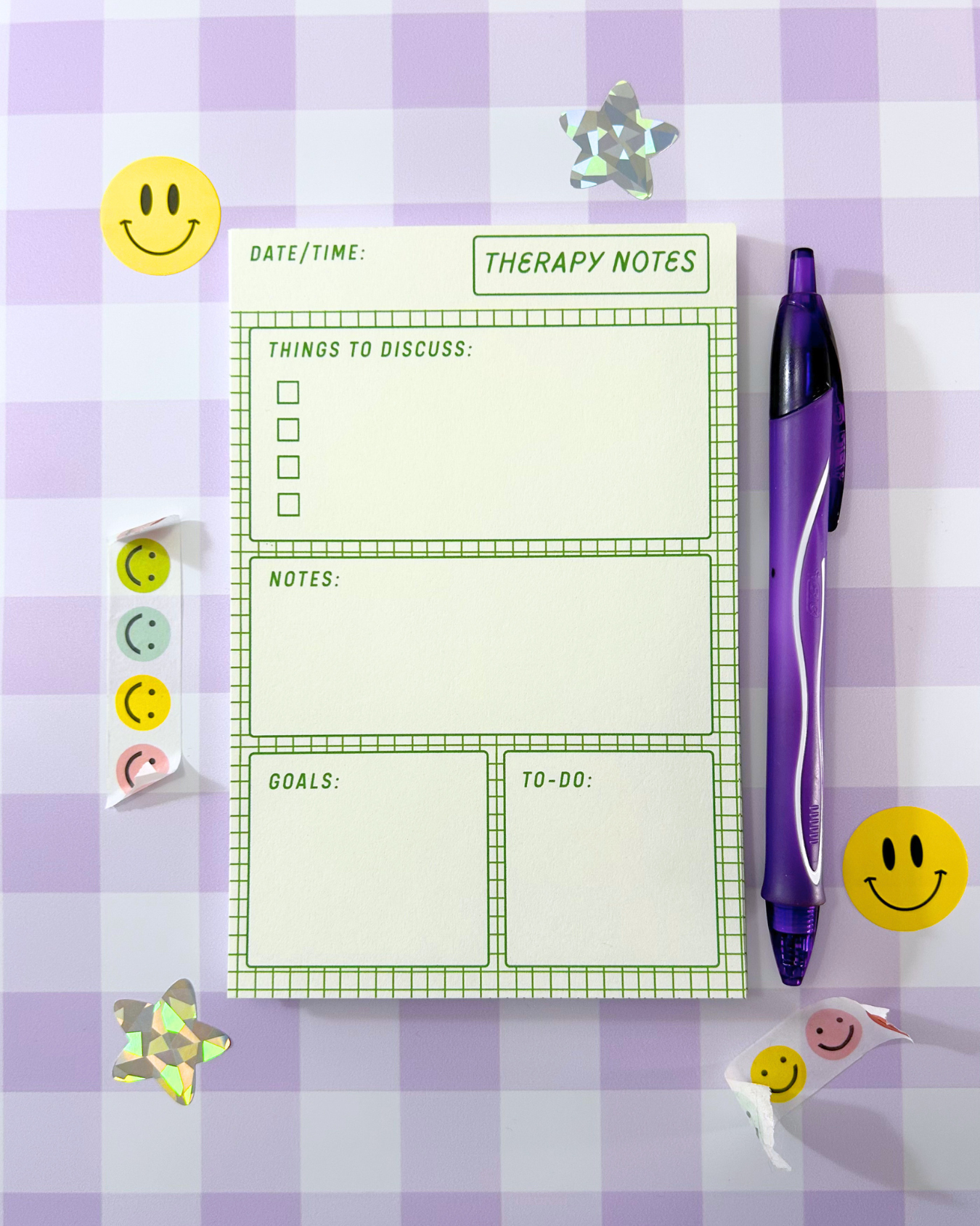 Therapy Notes Notepad - 4x6" Mental Health Stationery