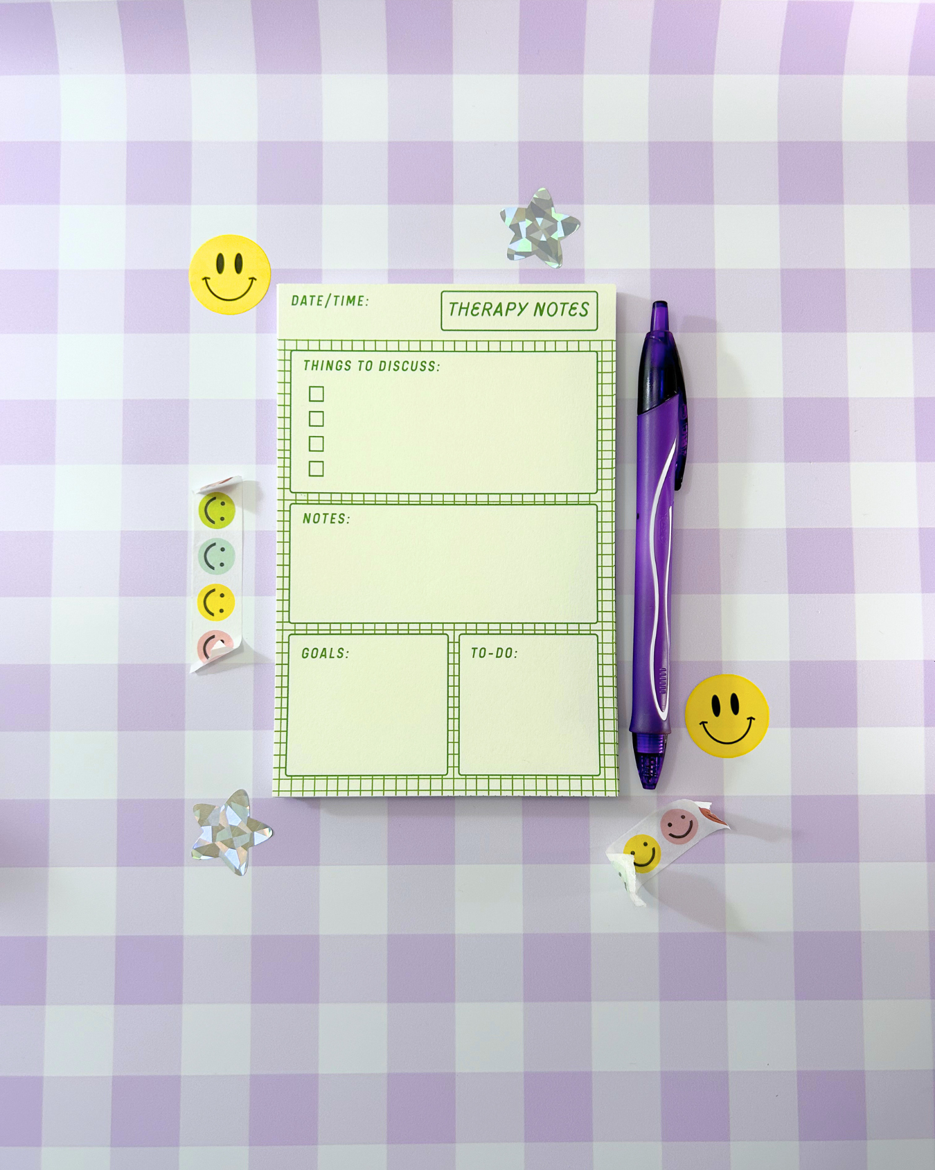 Therapy Notes Notepad - 4x6" Mental Health Stationery