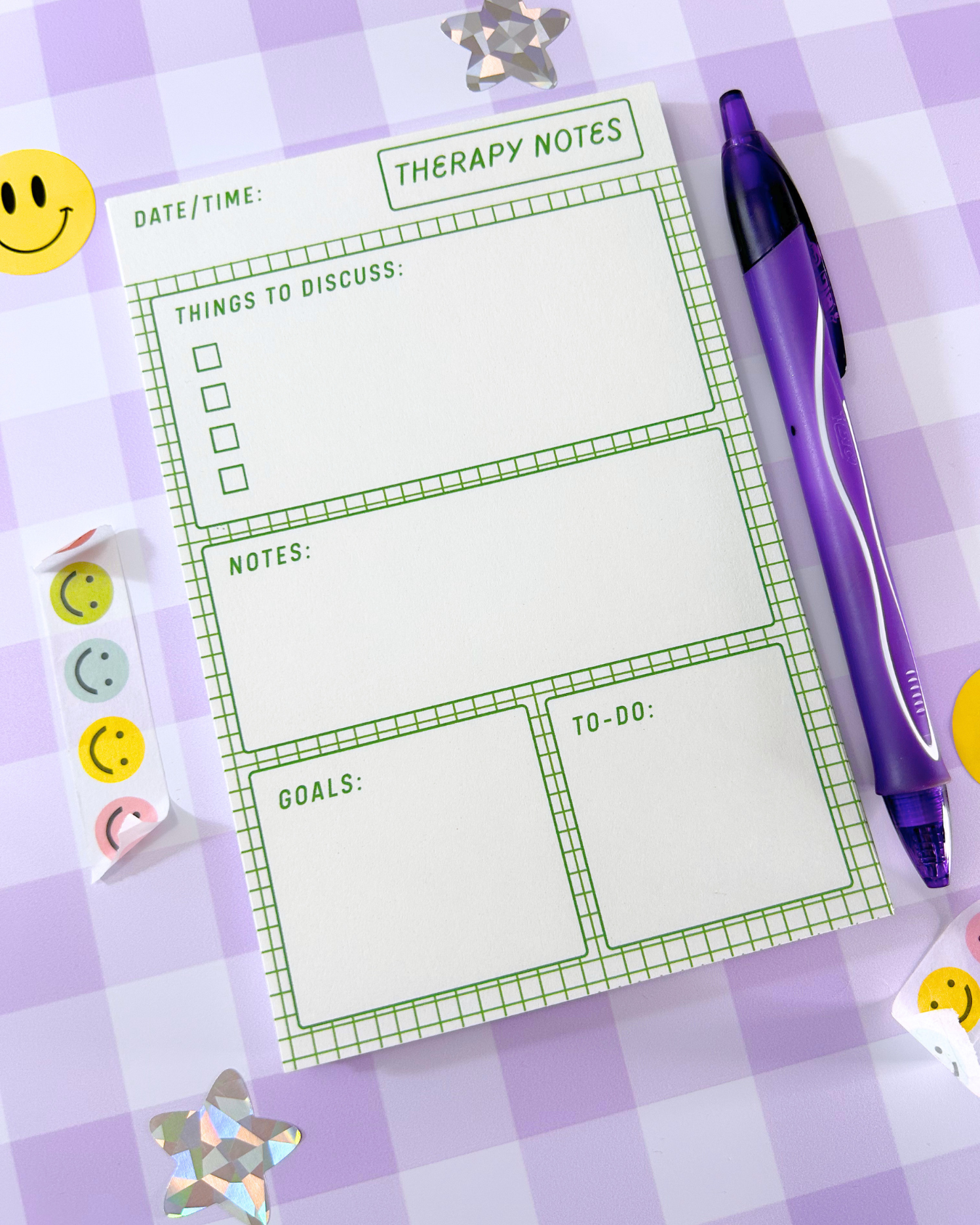 Therapy Notes Notepad - 4x6" Mental Health Stationery