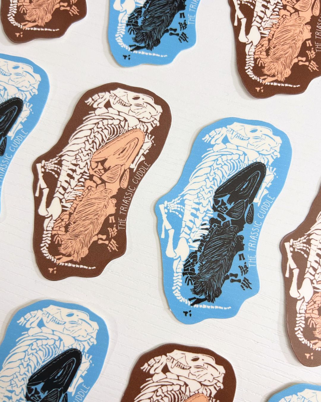 The Triassic Cuddle Sticker - Dinosaur Fossil