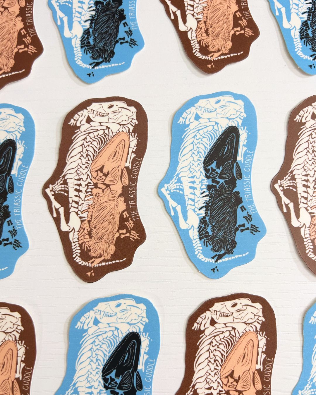The Triassic Cuddle Sticker - Dinosaur Fossil